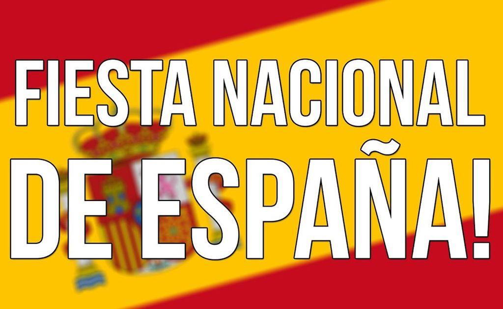 Vier de Spaanse Nationale feestdag